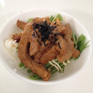 豚の生姜焼丼♬